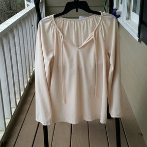 Cream Longsleeve Blouse